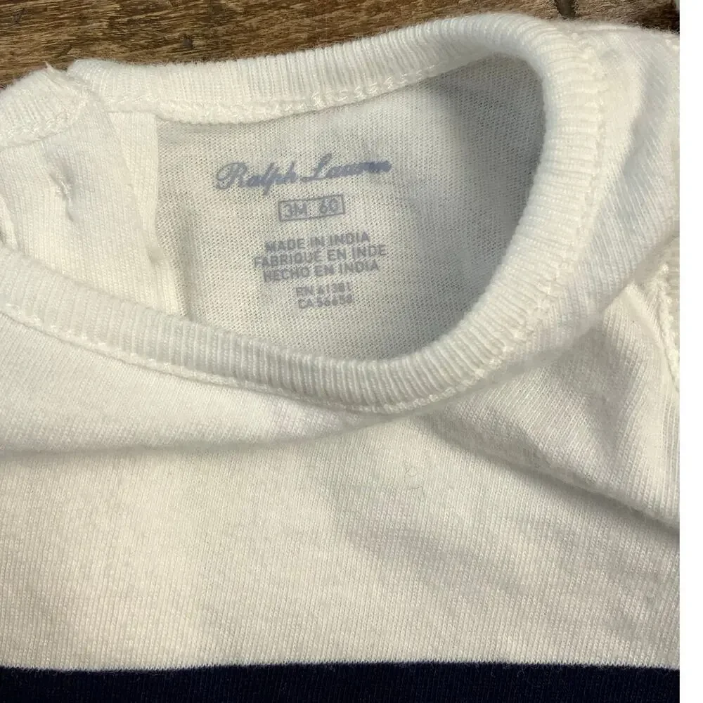 Ralph Lauren Baby Girl's Striped tee size 3mo‎